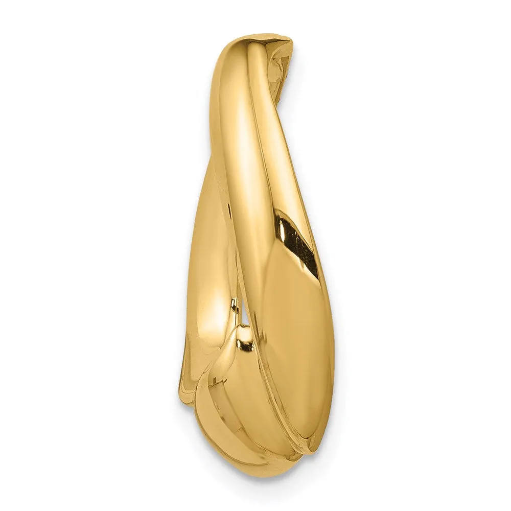 14k Oval Slide