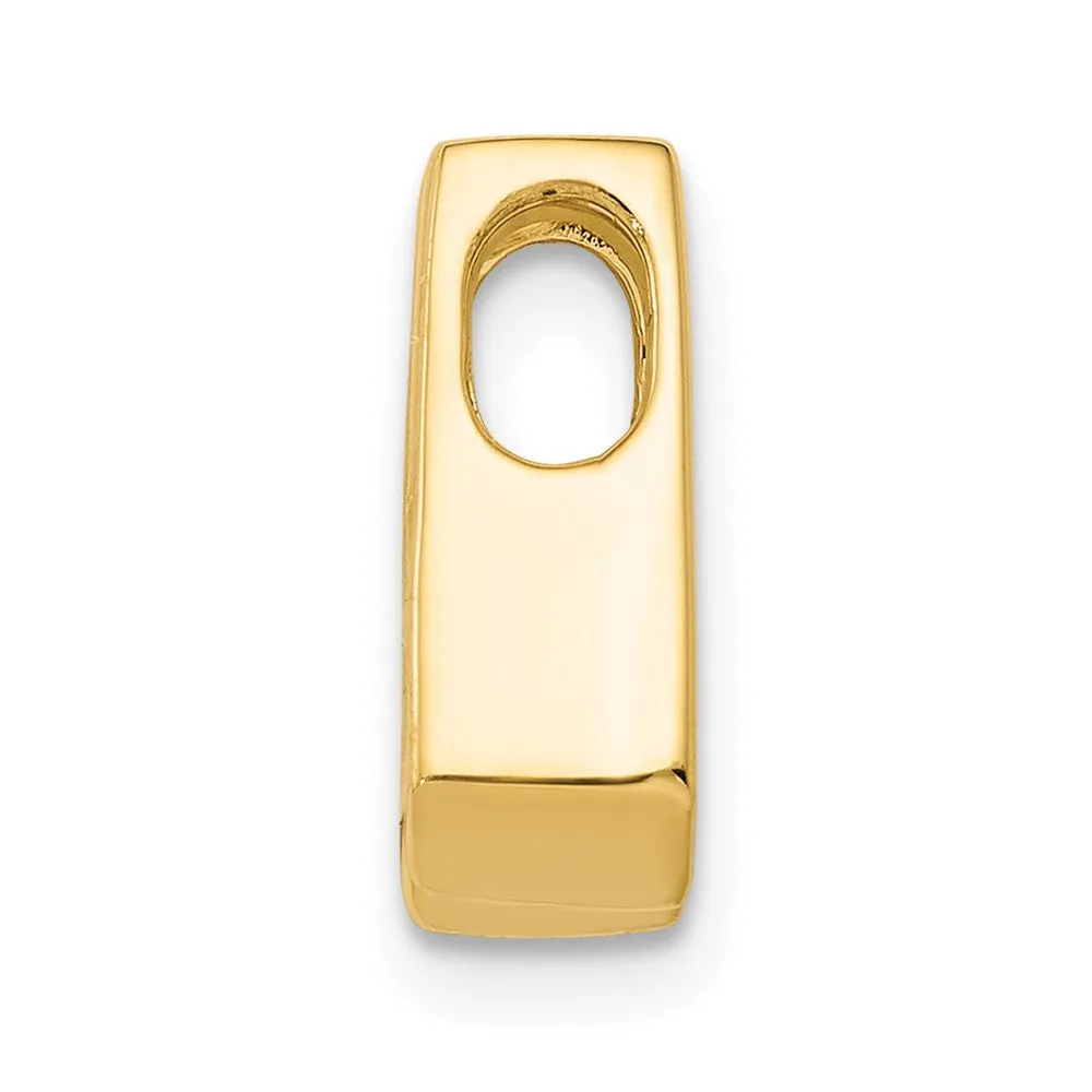 14k Yellow Gold A 4mm Diamond Slide
