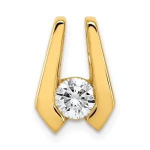 14k Yellow Gold VS 4.5mm Diamond Slide