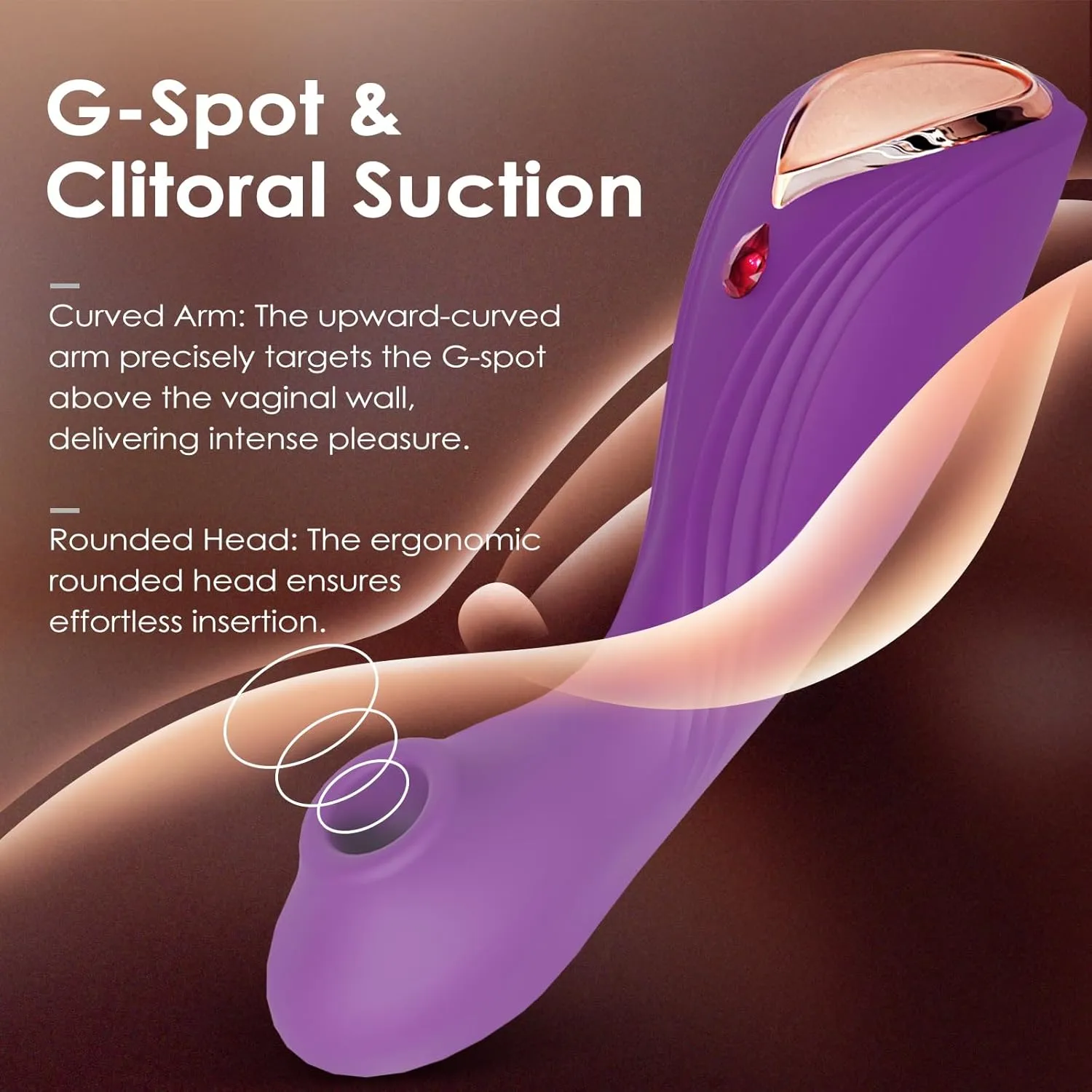 2 in 1 Thrill Clitoral 9 Sucking Modes Vibrator for Quick Orgasm