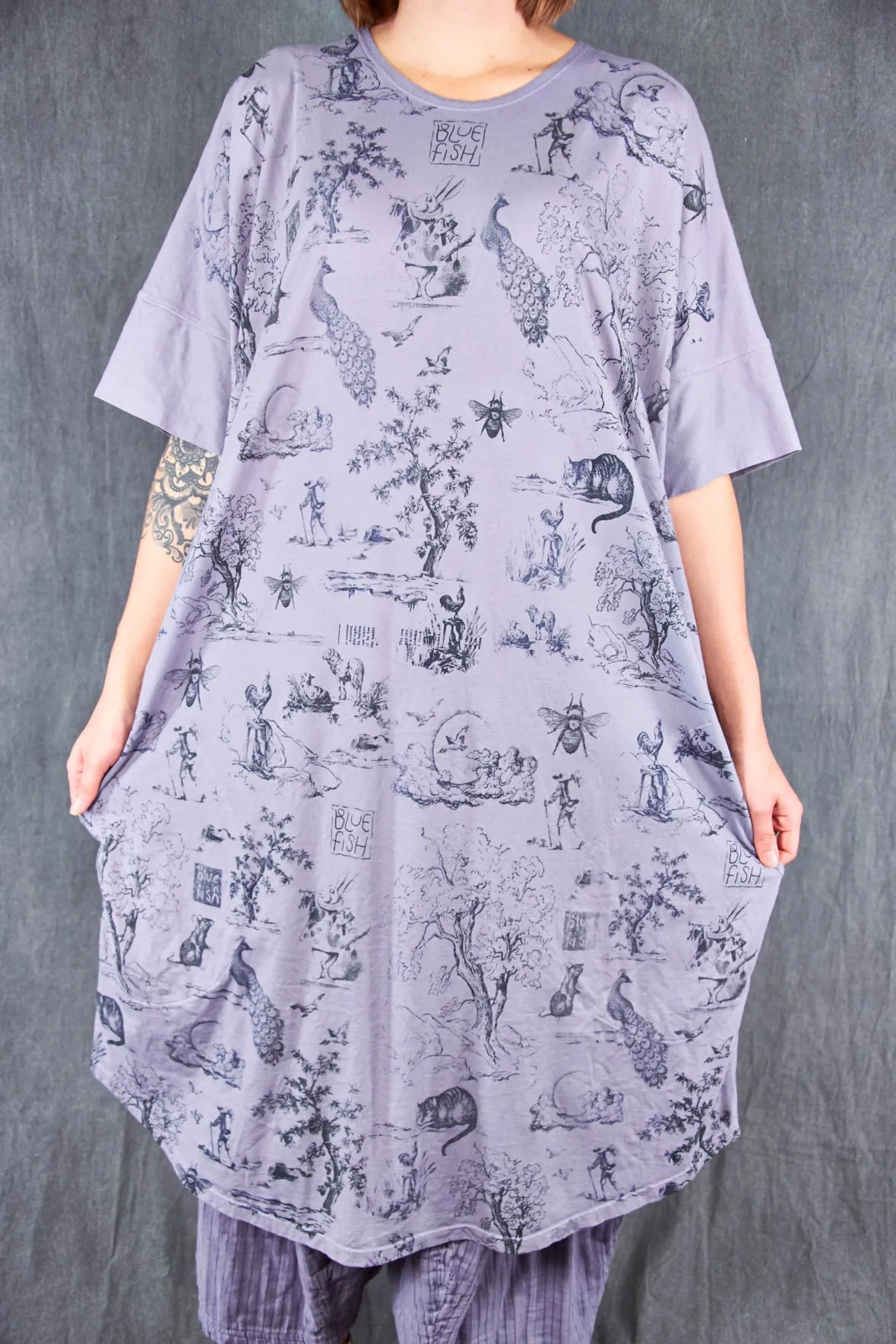 7246 Orcas Island Tunic Dress Amethyst-P