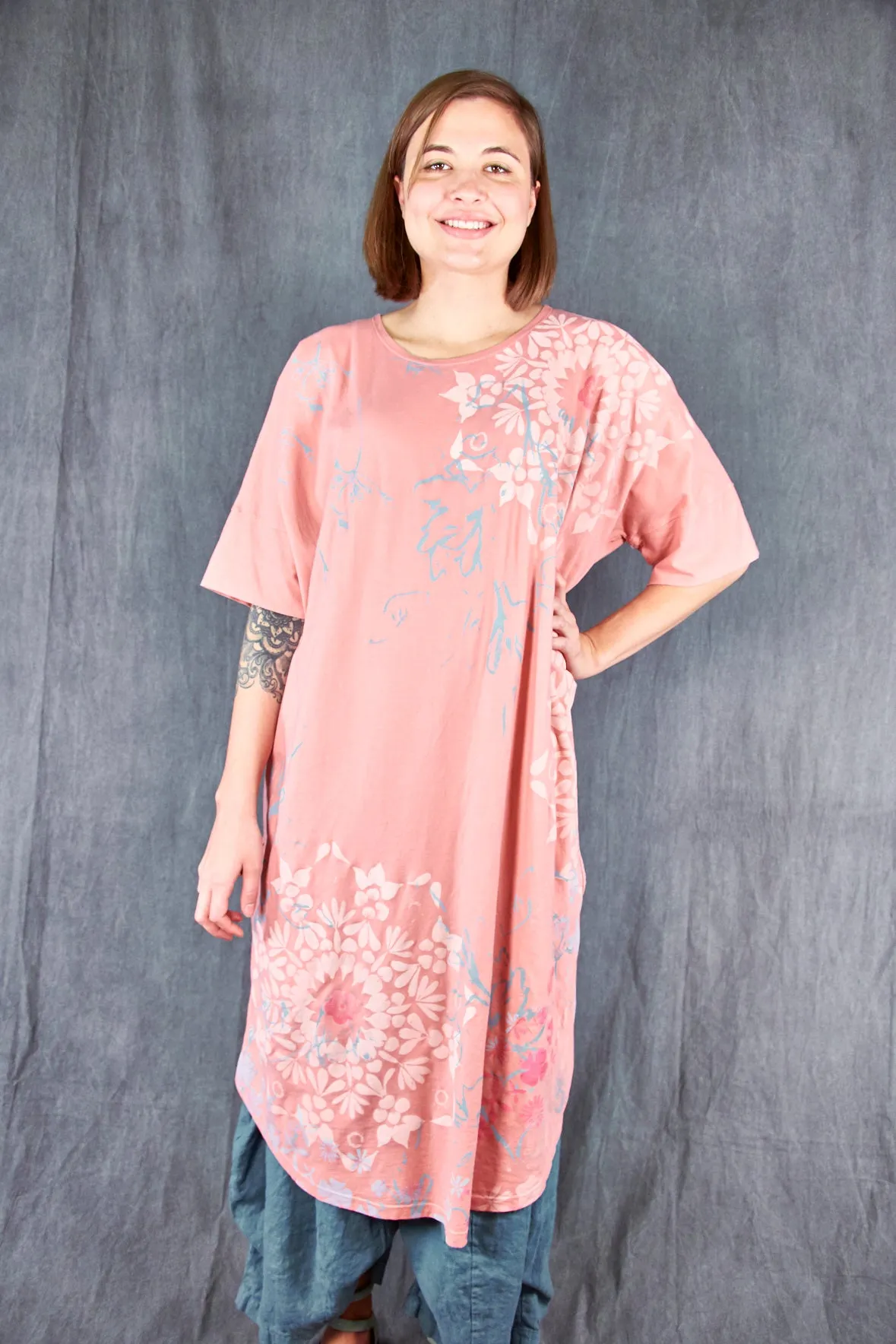7246 Orcas Island Tunic Dress Guava-P