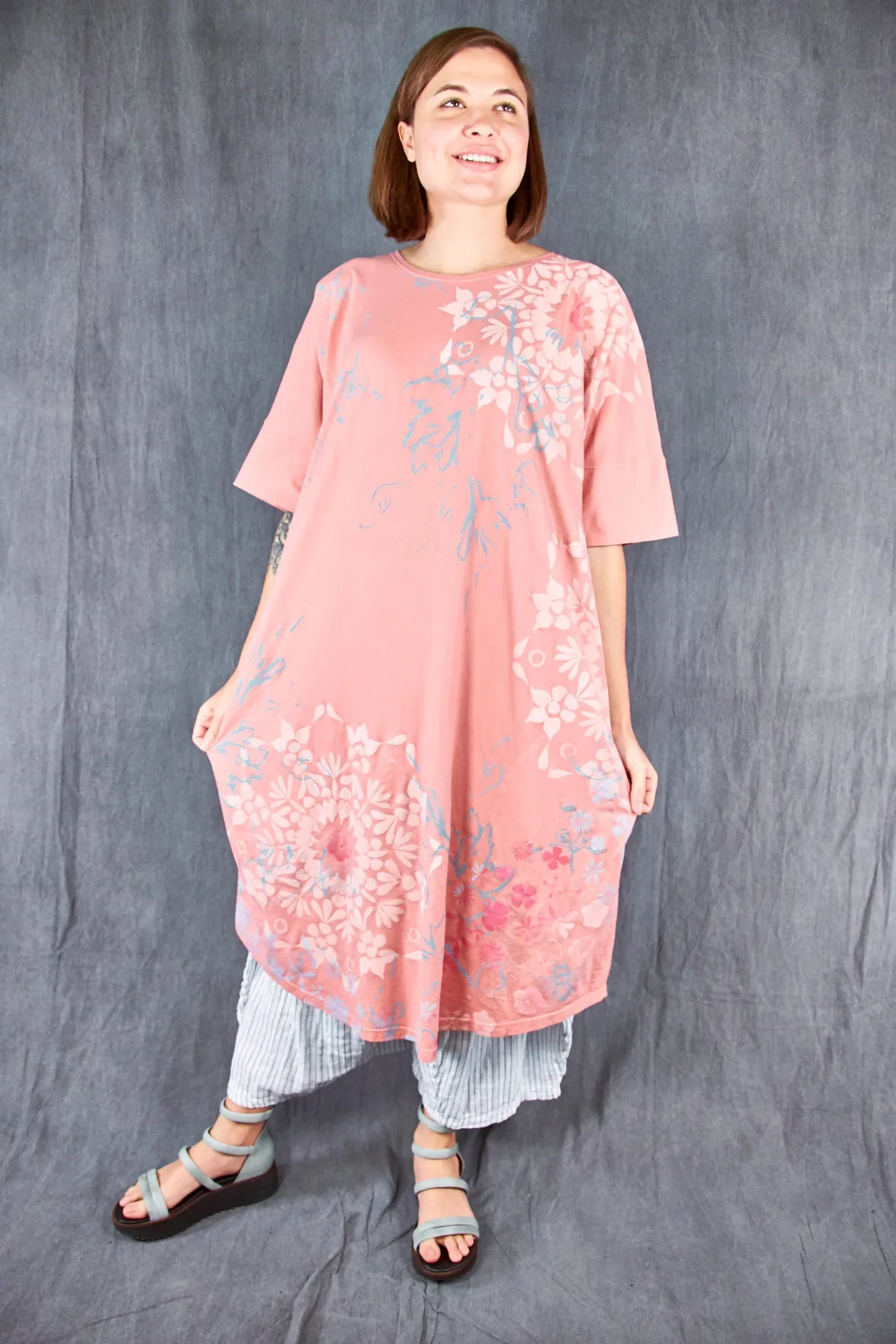 7246 Orcas Island Tunic Dress Guava-P