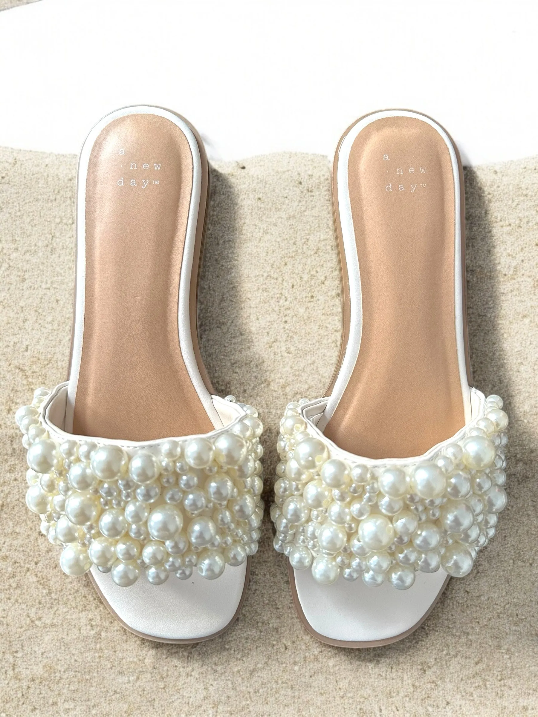 A New Day Pearl Sandals Size 8.5 Brand New
