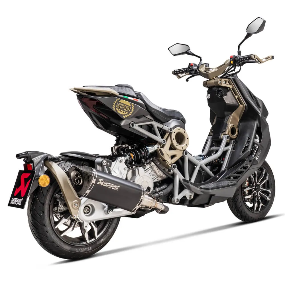 Akrapovic Black Titanium Silencer Slip-On Kit S-IT125SO1-HRTBL
