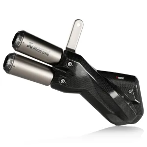 Akrapovic Titanium Twin Silencer Slip-On Kit S-D9SO18-HIFFT