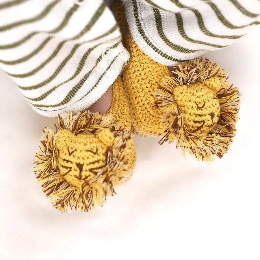 Albetta CROCHET LEO THE LION BOOTIES (3-6 MONTHS)