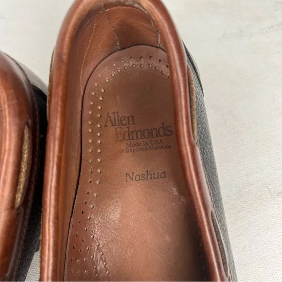 Allen Edmunds Nashua tassel slip on leather shoe