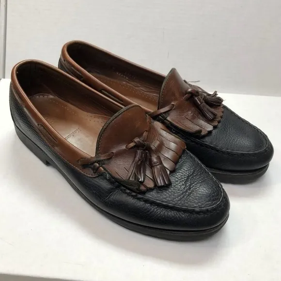 Allen Edmunds Nashua tassel slip on leather shoe