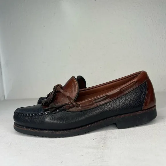 Allen Edmunds Nashua tassel slip on leather shoe