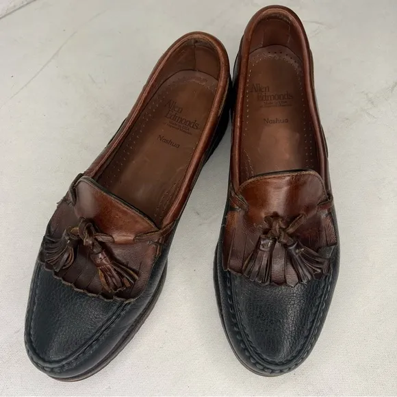 Allen Edmunds Nashua tassel slip on leather shoe