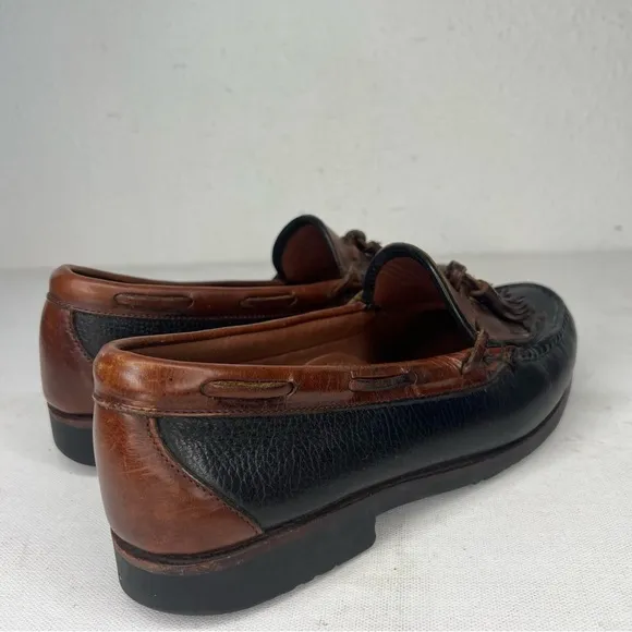Allen Edmunds Nashua tassel slip on leather shoe