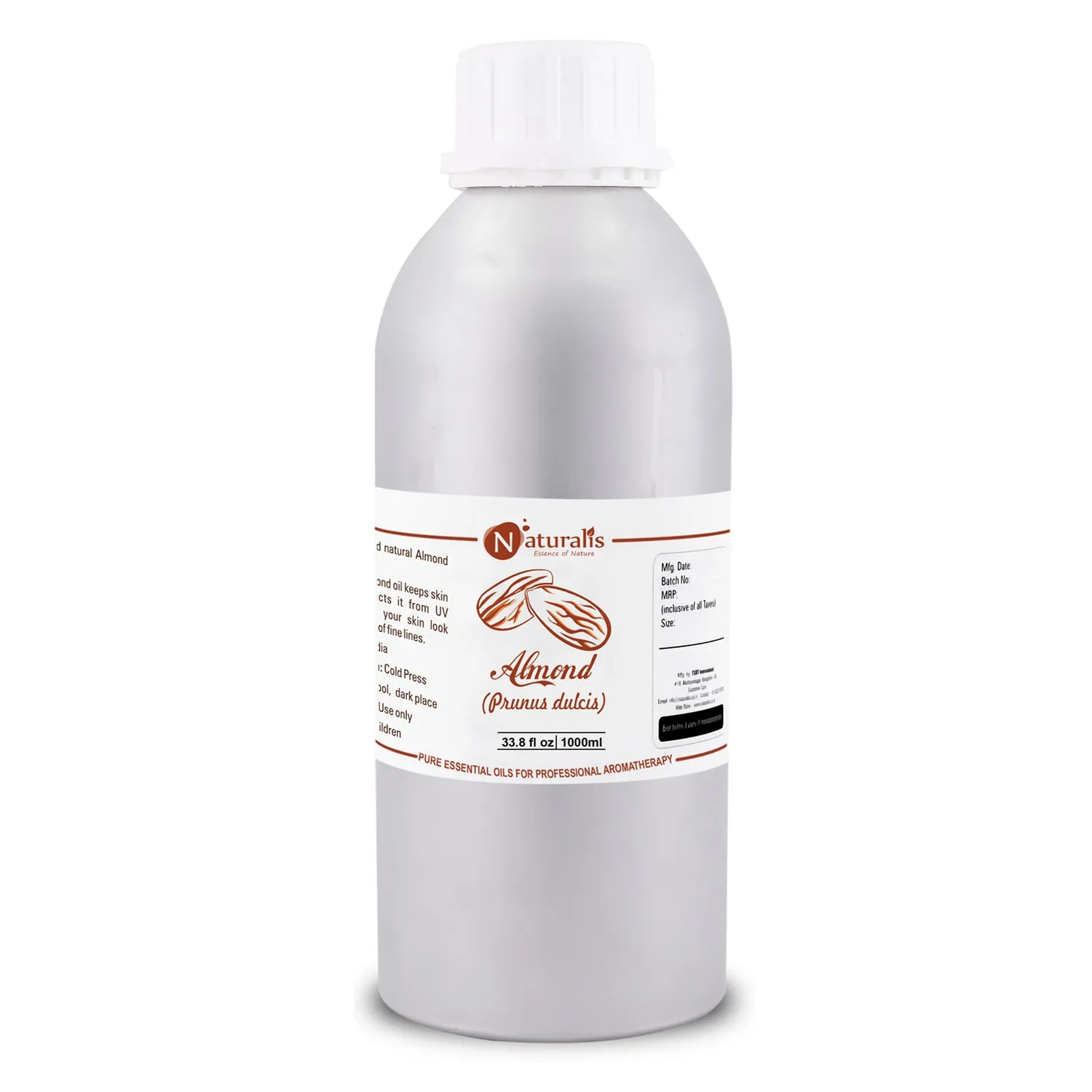 Almond Carrier Oil by Naturalis - Pure & Natural