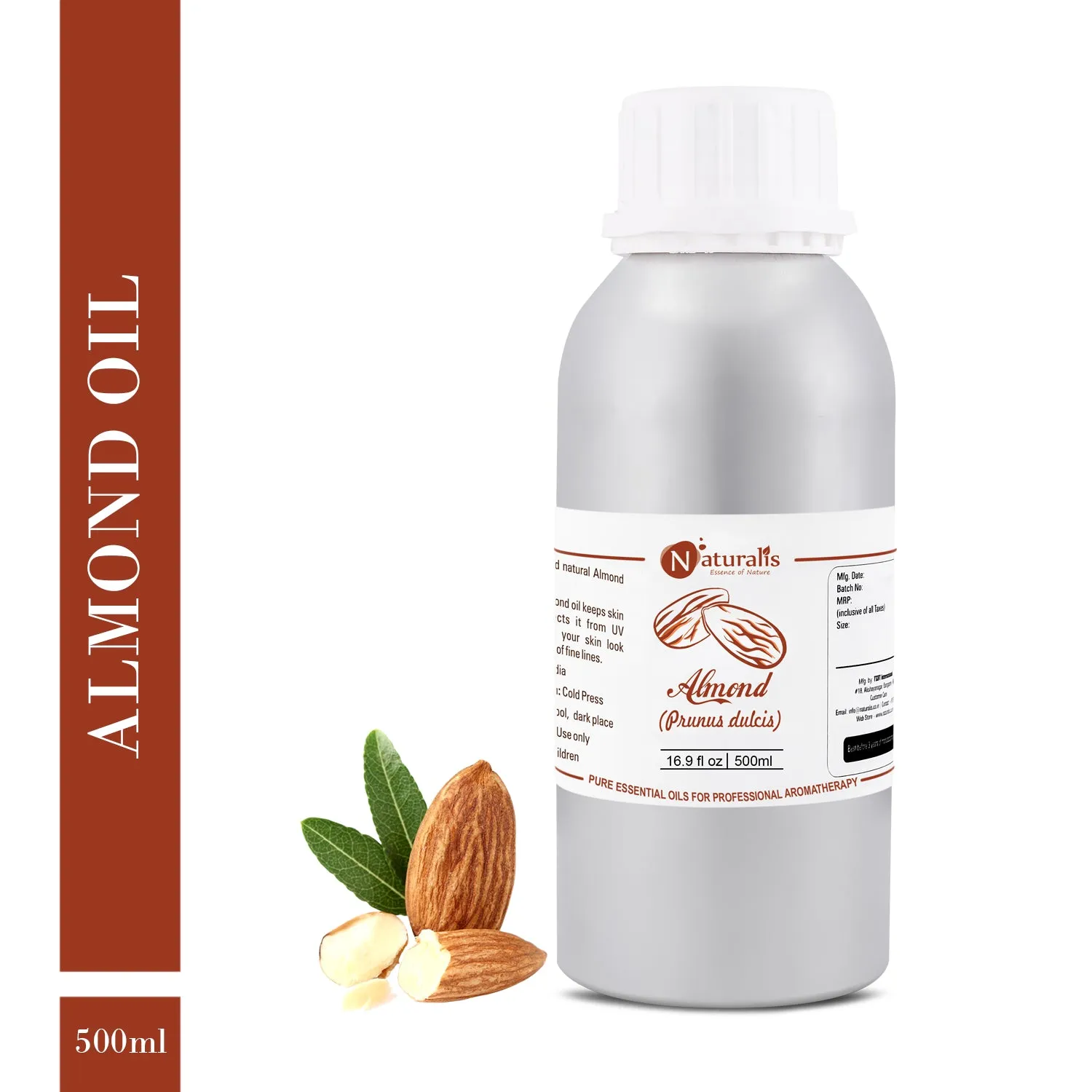 Almond Carrier Oil by Naturalis - Pure & Natural