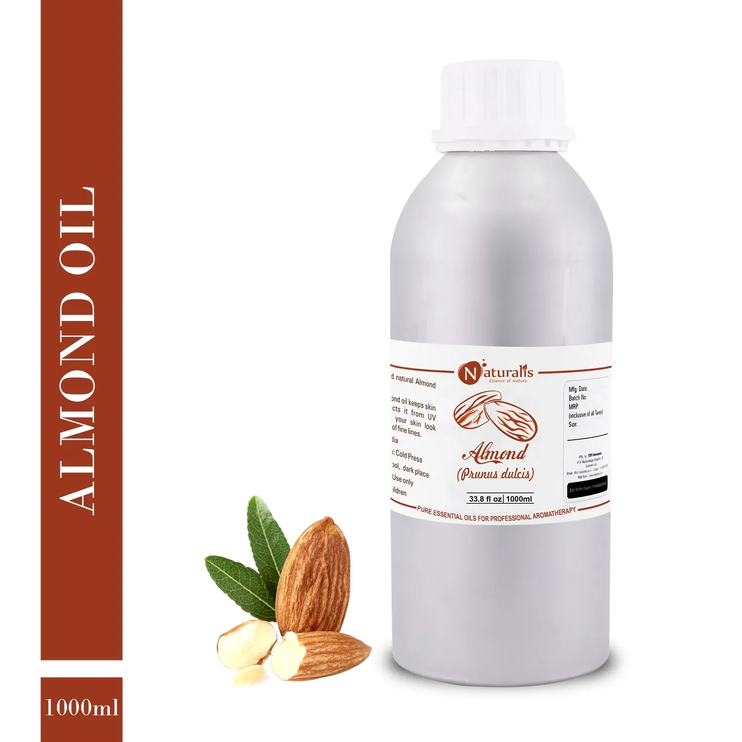 Almond Carrier Oil by Naturalis - Pure & Natural