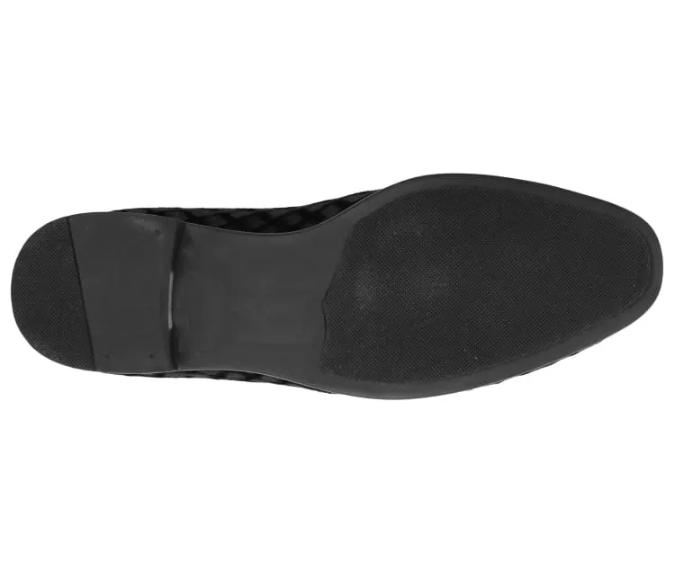 Amali Felix Navy Women’s Velvet Smoking Slippers