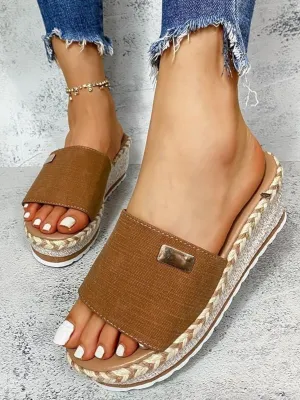 Arabella - Summer Wedge Open-Toe Sandals