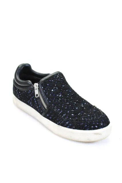 Ash Intense Bis Womens Slip On Black Sequins 350391 Size EU36-41