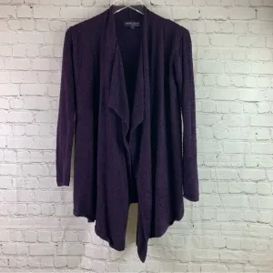 Barefoot Dreams Bamboo Chic Lite Purple Open Front Cardigan XXS/XS