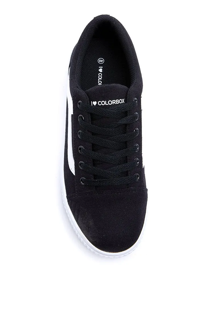 Black Stripe Sneakers