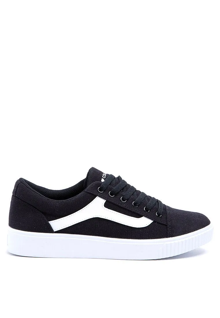 Black Stripe Sneakers