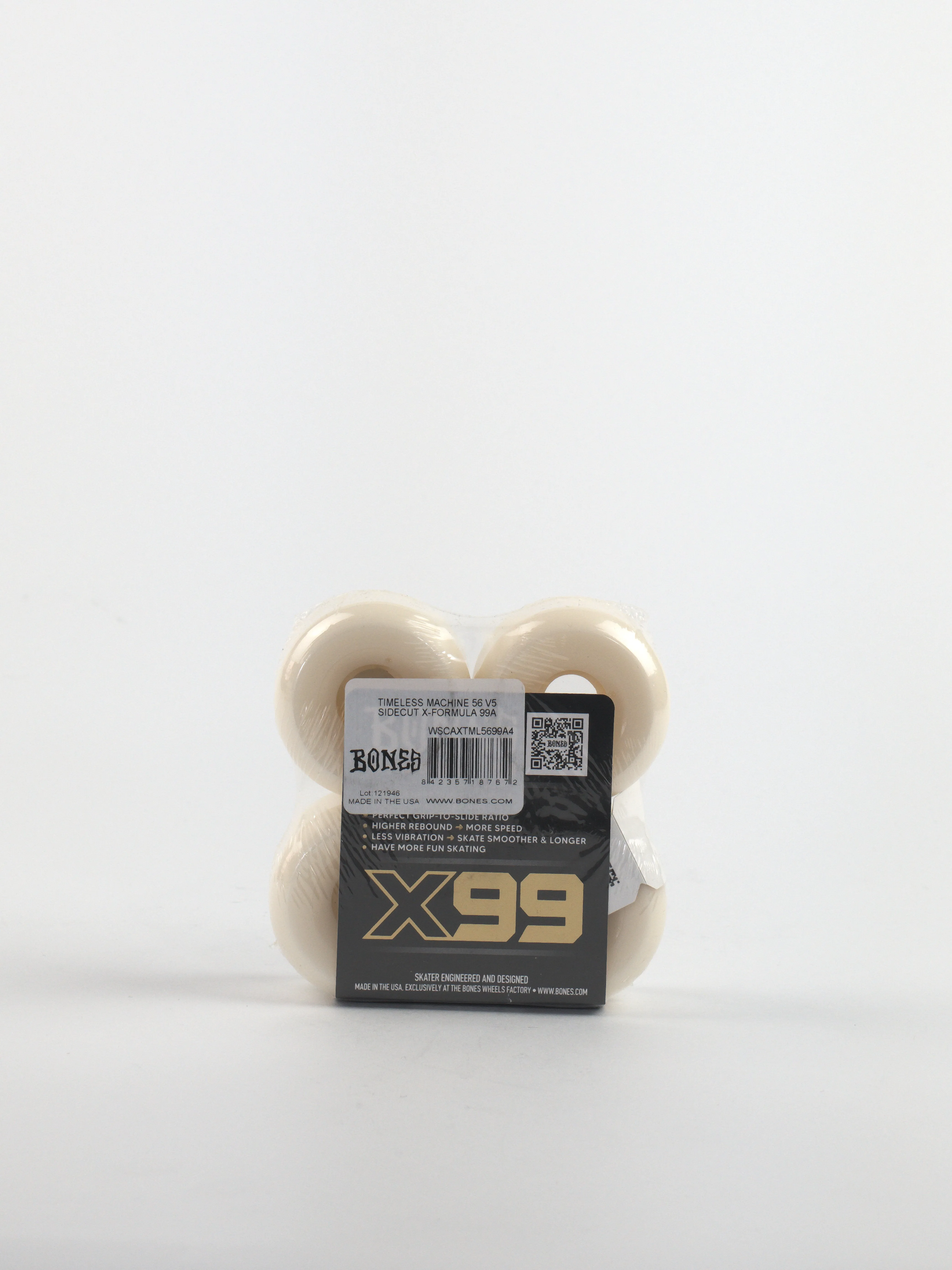 Bones Wheels - X99 Formula - Timeless Machine V5 Sidecut 99a - 56 Mm - Skateboard Wheels
