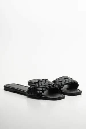 Braided Sandal Black