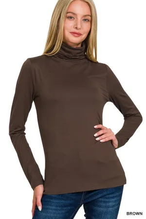 Brushed soft Turtleneck Top