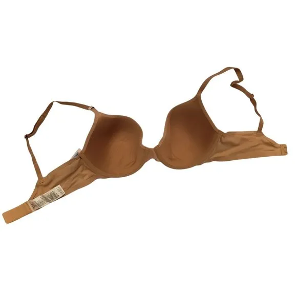 Bundle of 2 Calvin Klein Women's Perfectly Fit T-Shirt Bra Black/Nude Size 34C