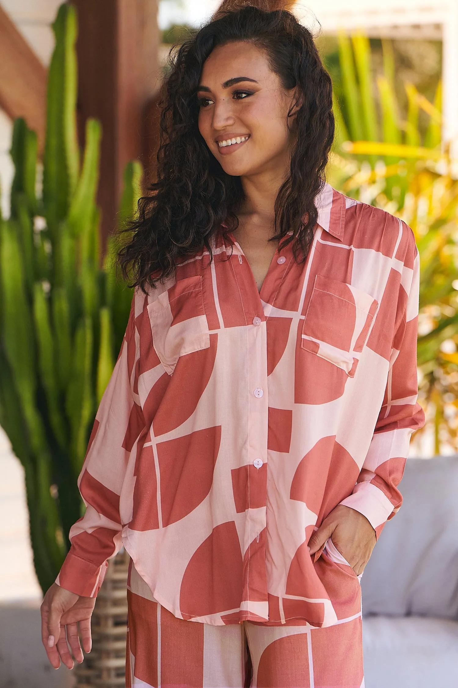 Cali Print Nadia Shirt