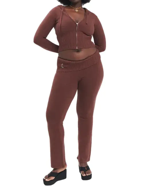 Chic Comfort High-Waist Hoodie & Pants Set for women