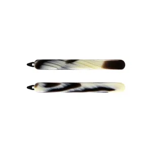 Classic Large Corne Noire Hair Clip Set