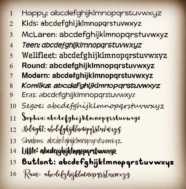 Clear Medium Name Stickers