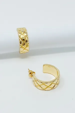 Coco Quilted Hoops