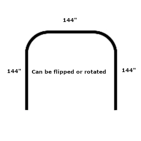 Corner Curtain Track/Room Divider Sets