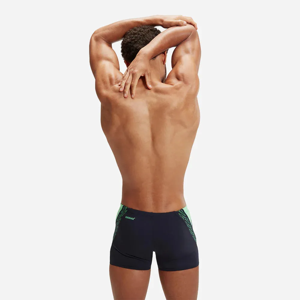 COSTUME SPEEDO MEDLEY LOGO AQUASHORT UOMO SLIP NUOTO PISCINA NERO ACQUARIUM