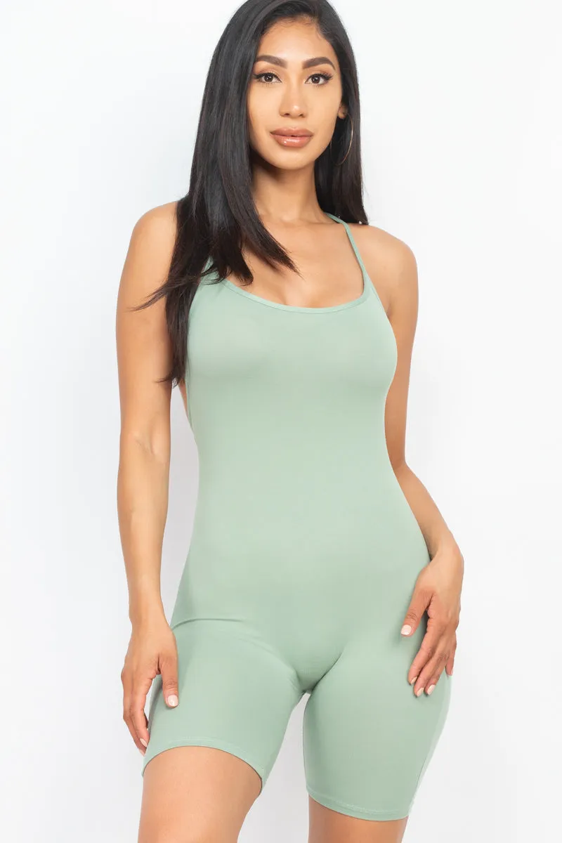 Crossback Bodycon Romper (CAPELLA)