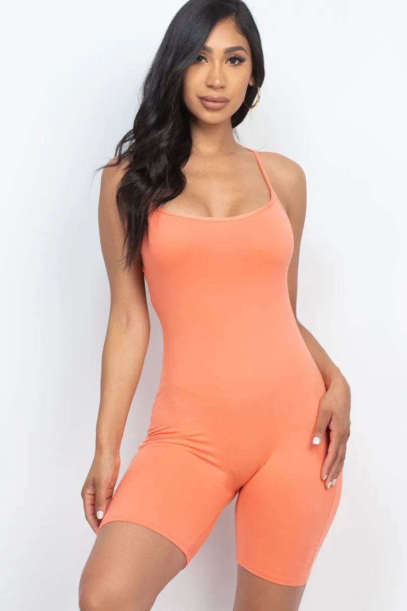 Crossback Bodycon Romper (CAPELLA)