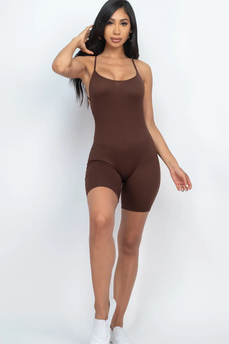 Crossback Bodycon Romper