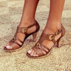 Crystal - Chic Strappy Heeled Sandals