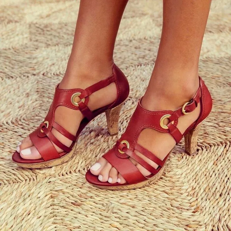 Crystal - Chic Strappy Heeled Sandals