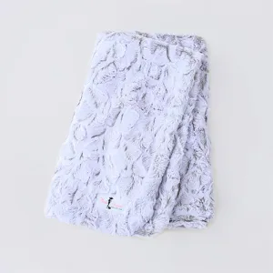 Deluxe Dog Blankets in Prism, Granite, Jungle Cat, and Chinchilla