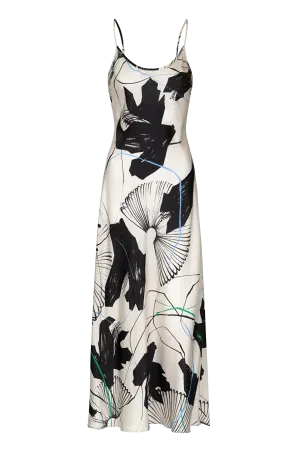 Desire Dress - Ink Flower Cream