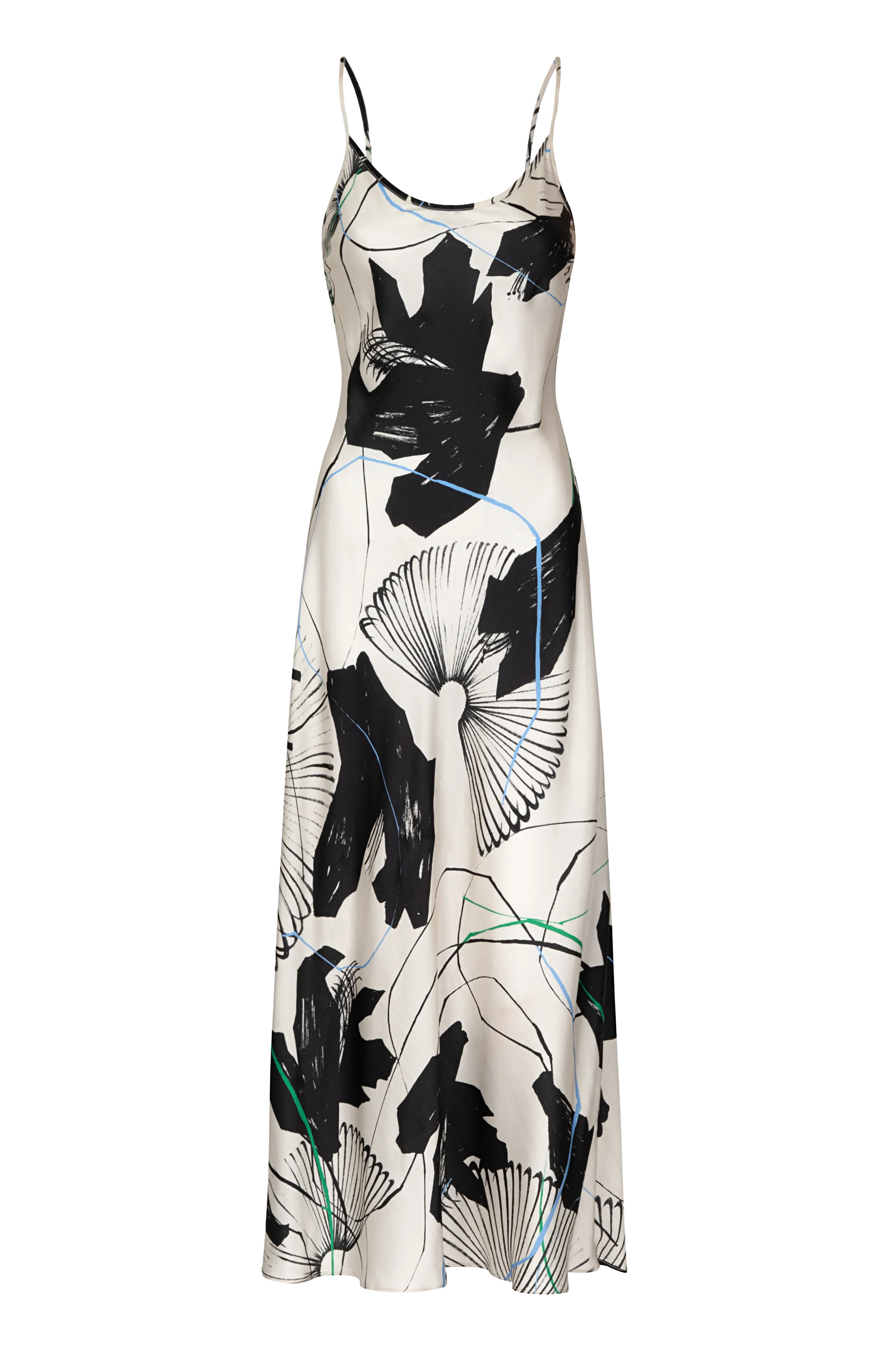Desire Dress - Ink Flower Cream