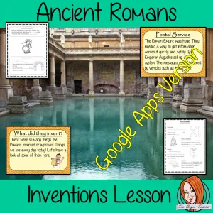 Distance Learning Ancient Romans Inventions Google Slides Lesson