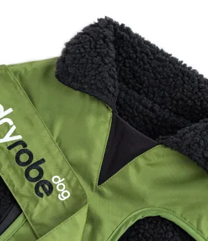 DRYROBE DOG ROBE - DARK GREEN/BLACK