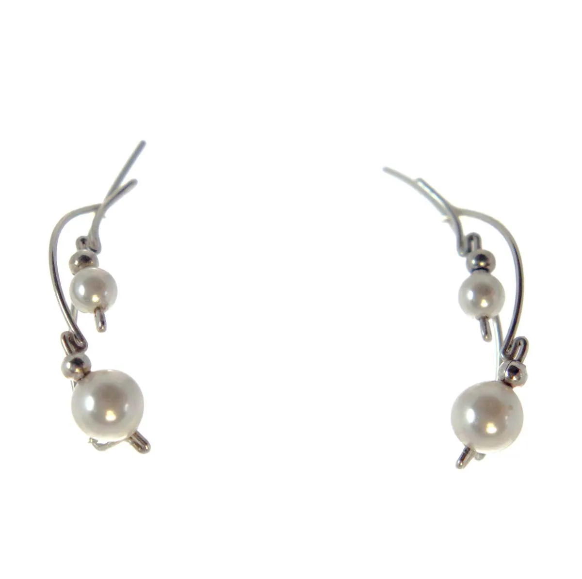 Ear Vine Pearls Sterling Silver