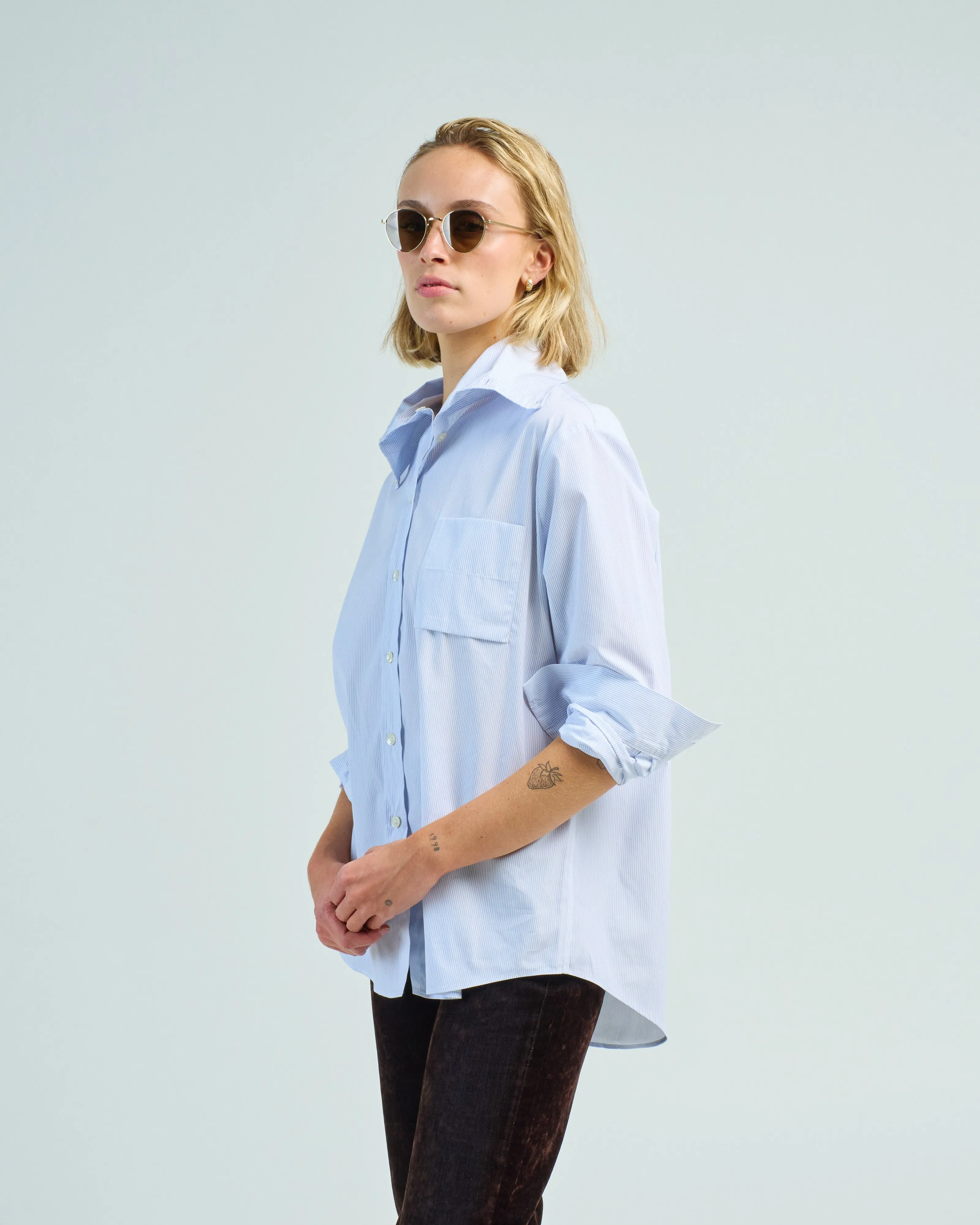 ebrar long collar shirt