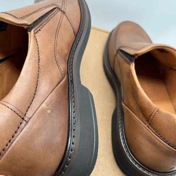 Ecco Holton Apron Slip-On Amber Brown EU 39 US 5 Mens/Boys