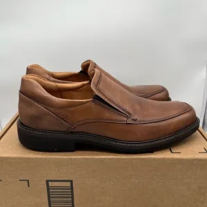 Ecco Holton Apron Slip-On Amber Brown EU 39 US 5 Mens/Boys